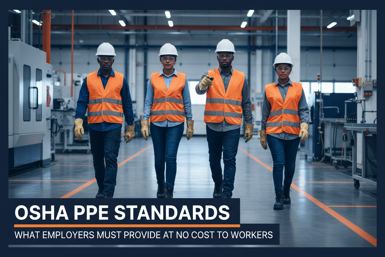 OSHA PPE Standards: What Employers Must Provide at No Cost to Workers