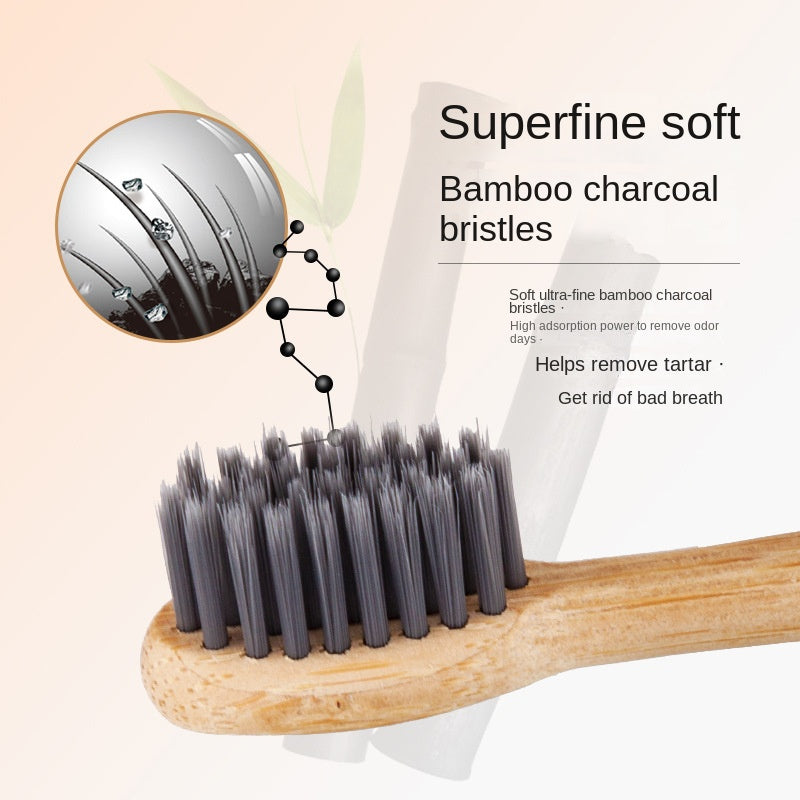 Suitable for Philips electric toothbrush natural bamboo biodegradable bamboo toothbrush head made of bamboo