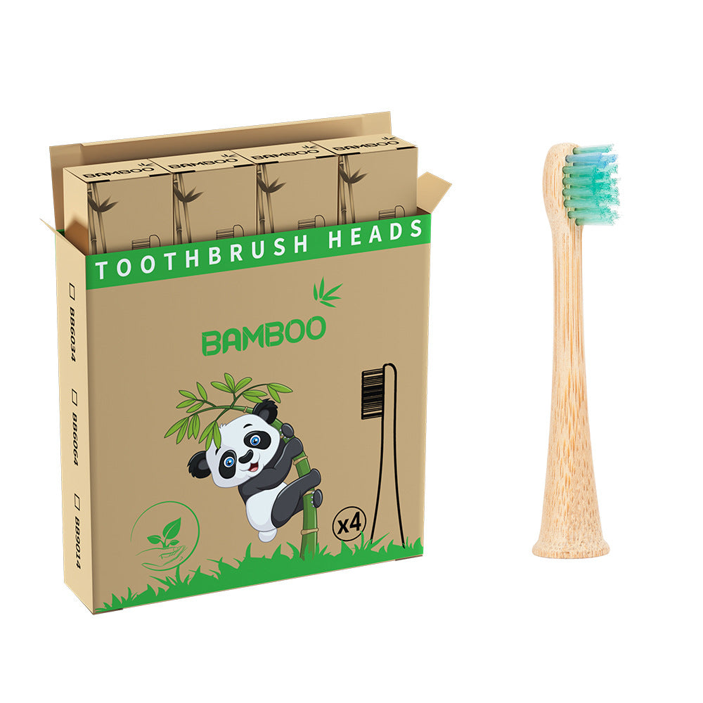 Suitable for Philips electric toothbrush natural bamboo biodegradable bamboo toothbrush head made of bamboo