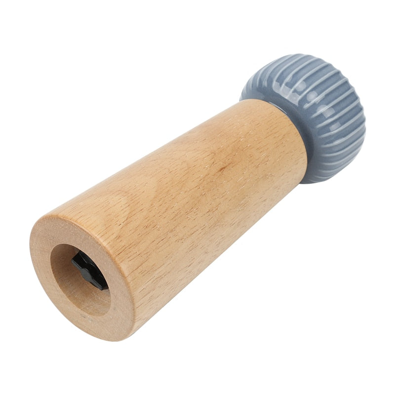Wood Salt & Pepper Mill Pepper Grinder Salt Shaker with Ceramic Rotor