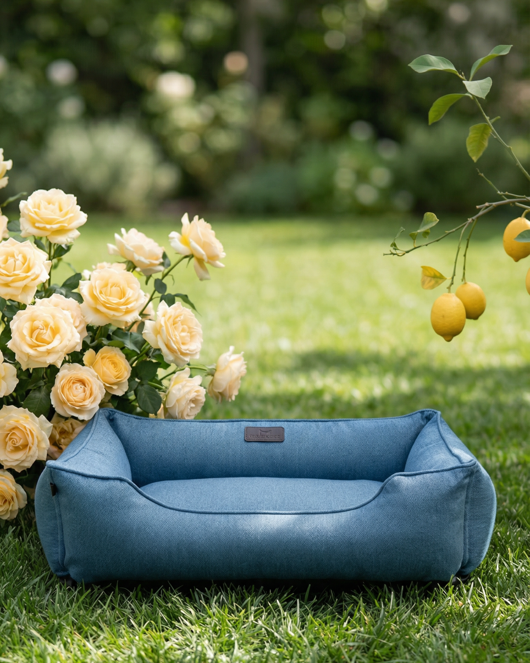 Chester & Lee | Cotton Sleeper Dog Bed Denim - 2XL
