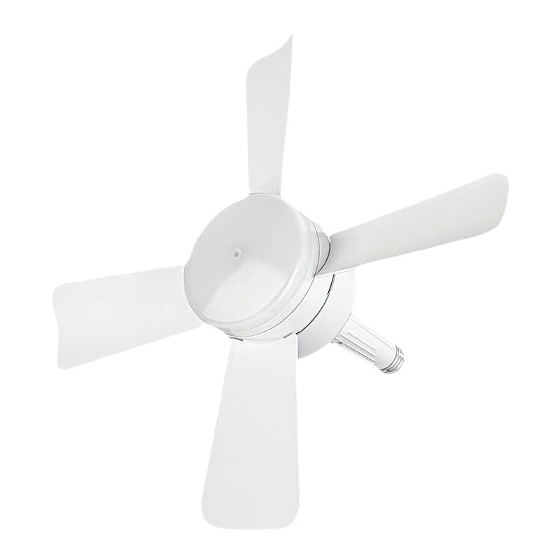 New USB high-speed humidifying ceiling fan aromatherapy charging type - White