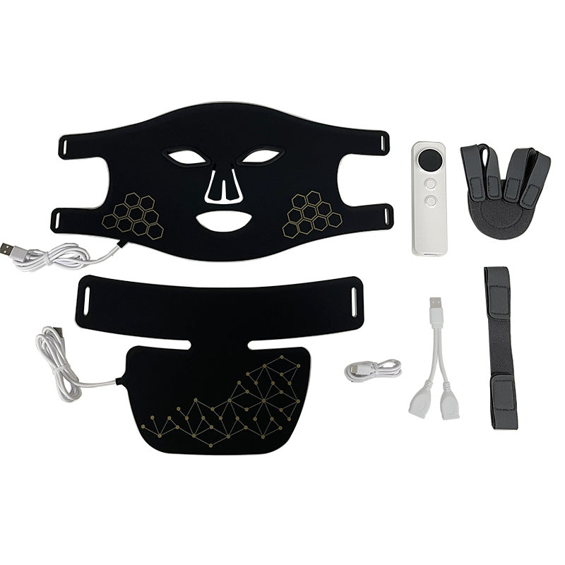 Photon facial rejuvenation mask beauty set with infrared therapy combination