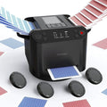 Mezclador y Repartidor Automático de Cartas 2 en 1 con 4 Controles Remotos de Extracción de Cartas