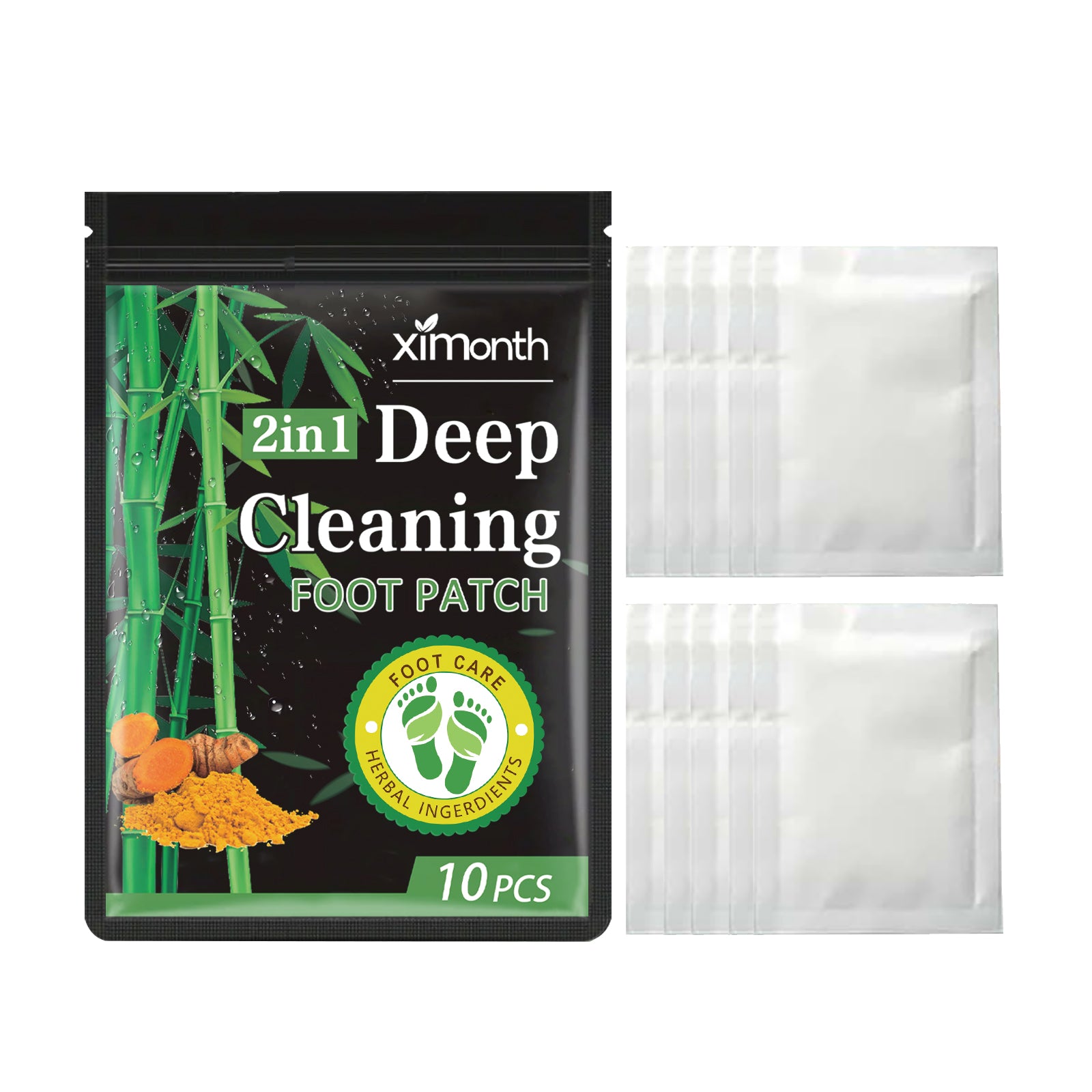Bamboo Charcoal Cleansing Pad For Deep Cleansing, Relieving Physical And Mental Stress And Aiding Sleep With A Foot Massage Pad