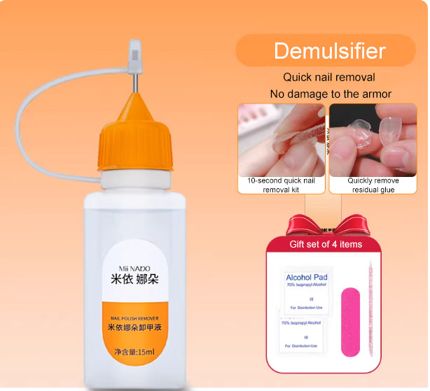 Nail art UV light solid jelly adhesive black film seamless ultra-thin adhesive for wearing nail patches, special adhesive for lo