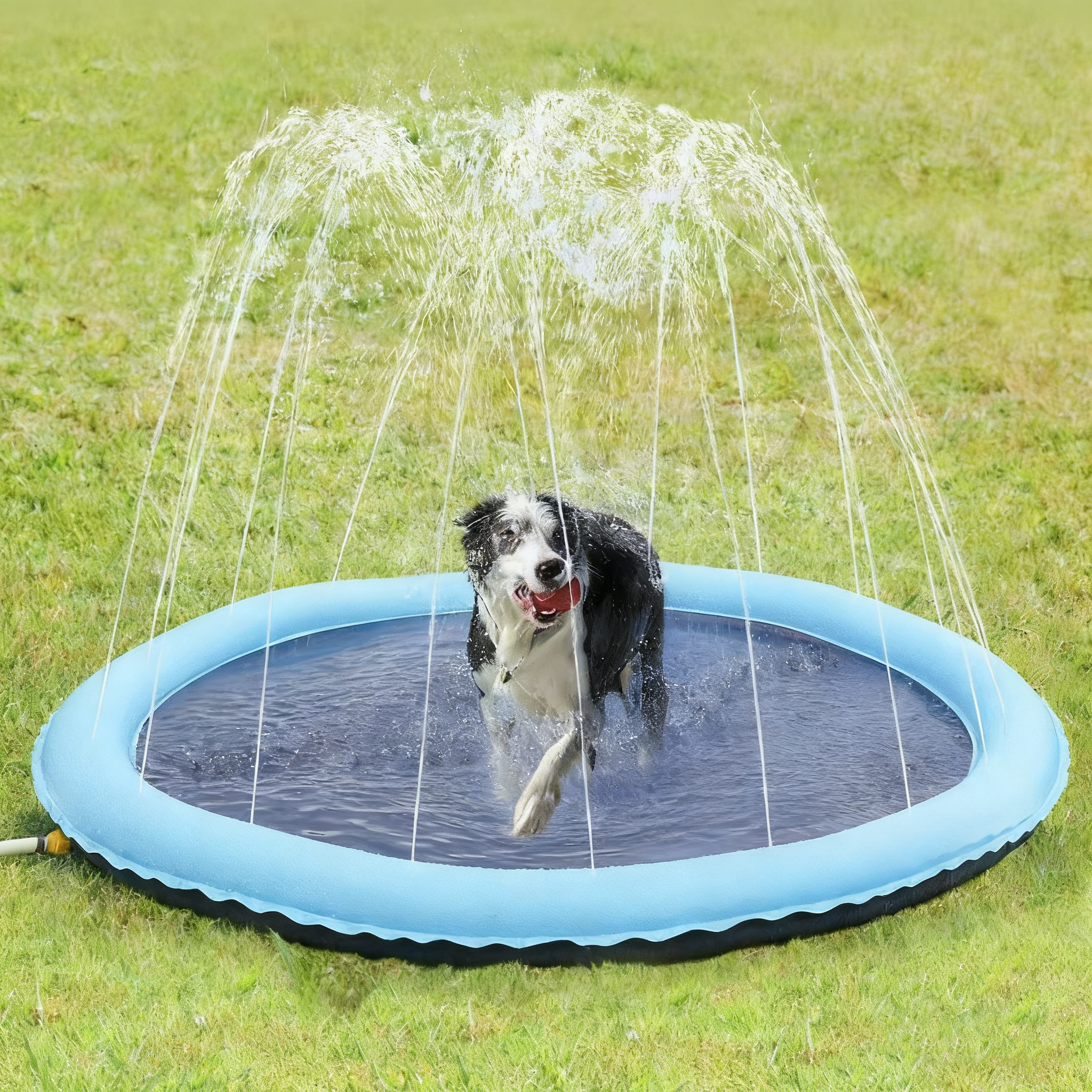 PVC thickened water spray mat for pet play