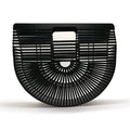Bamboo Handbag Purses And Handbags Wooden Clutch Lurury Designer Women Bag Summer Beach Bags Hollow Out Casual Bamboo Purses