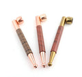 The new wood metal pipe, metal pipe, pipe smoking, smoking weed, tobacco / cigarette, double with - B