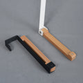 Wood door back hook wall-mounted door back-type hole-free hanger - White