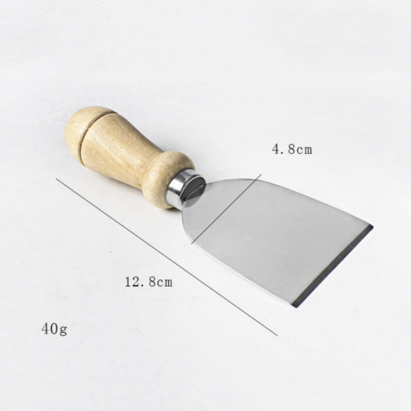 4Pcs Stainless Steel Cheese Knives Set With Bamboo Wooden Handle Kitchen Baking Tools Cheese Slicer Cutter Kit