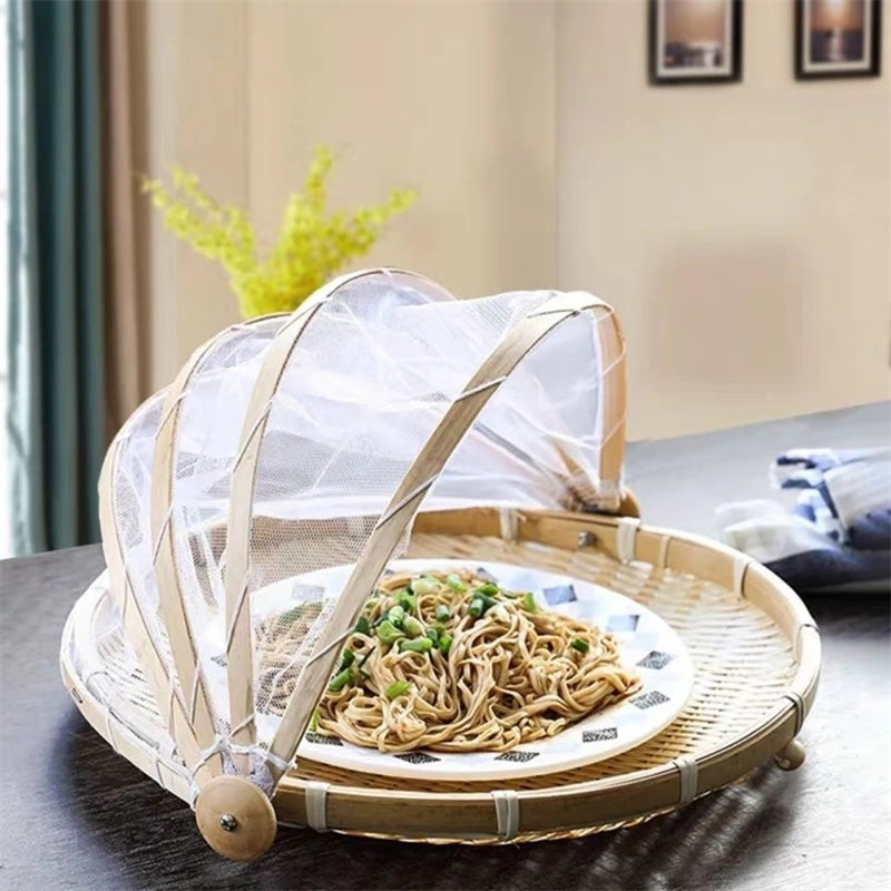 Handmade Bamboo Basket Steamed Bread Basket Bamboo Dustpan - Rectangular S
