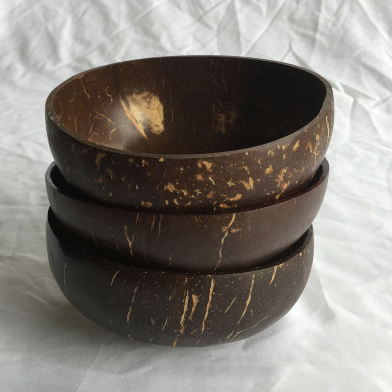 Coconut Bowl Coconut Shell Bowl Tableware Rice BowlCoconut Shell Dried Fruit Plate Handmade Coconut Bowl Salad Bowl Coconut Wood Bowl