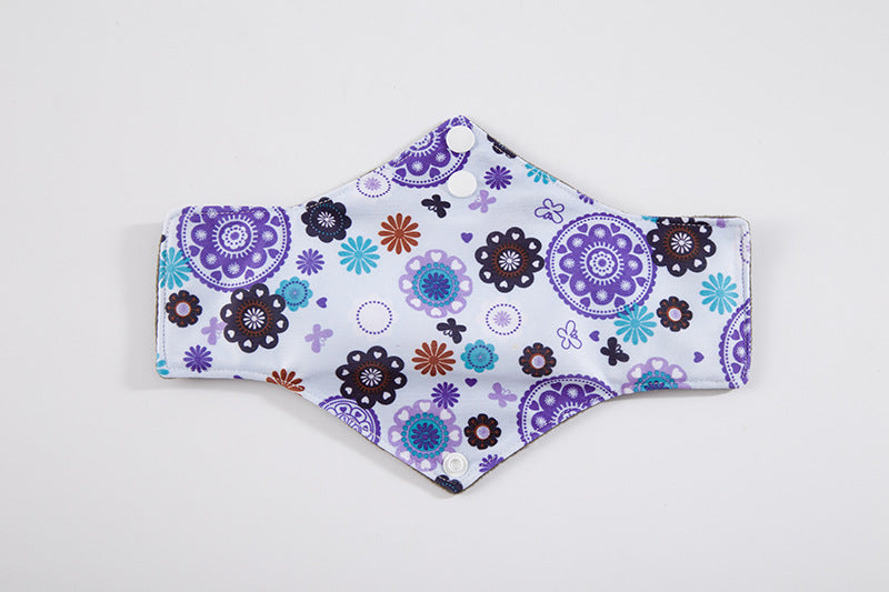 5pcs lady reusable cloth pads with bamboo cotton inner  Bamboo Reusable Sanitary Pad