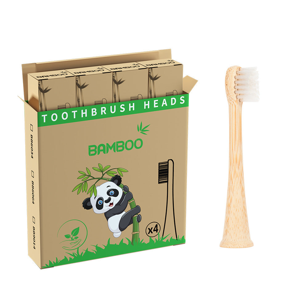 Suitable for Philips electric toothbrush natural bamboo biodegradable bamboo toothbrush head made of bamboo