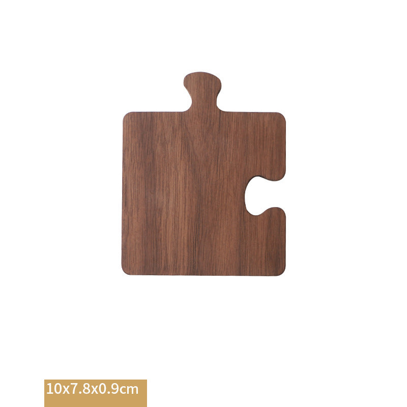 Walnut Coasters Solid Wood Tea Coasters Insulation Pads Wooden Puzzle Coasters Plate Mats Wooden Mats