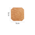 Cherry Wood Solid Wood Coaster Wooden Hand-Carved Coaster Solid Wood Kung Fu Tea Cushion Creative Hand-Made Saucer
