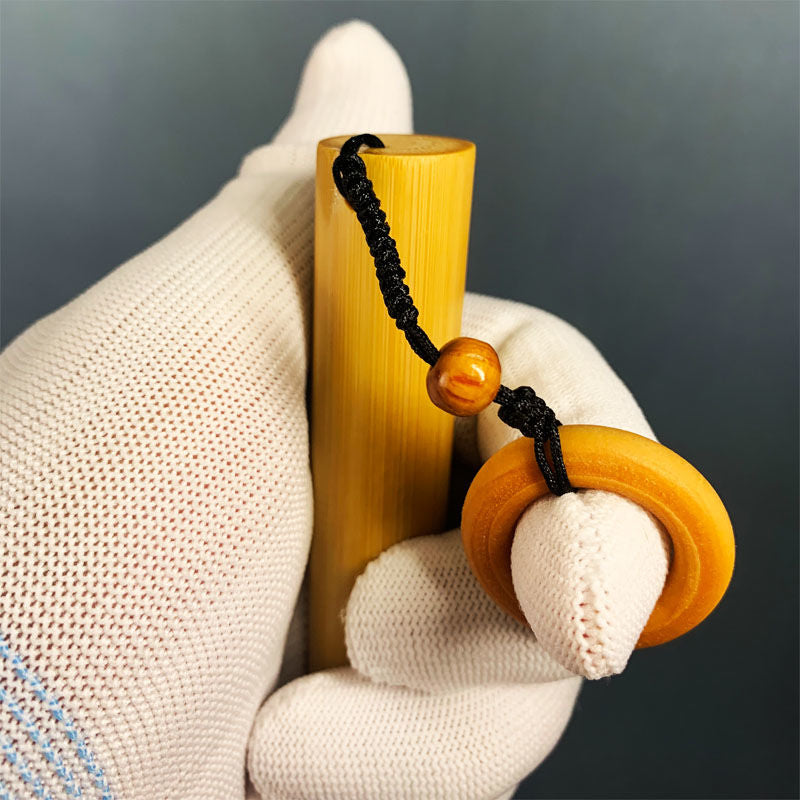 Solid Bamboo Handle Finished Bamboo Carving Accessories