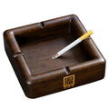 New Chinese Ebony Solid Wood Ashtray - 16cm