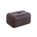 Desktop Imitation Solid Wood Tissue Box Walnut Wood Grain Face Towel Storage Box