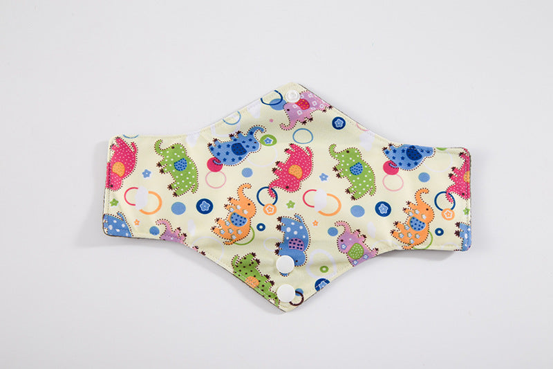 5pcs lady reusable cloth pads with bamboo cotton inner  Bamboo Reusable Sanitary Pad