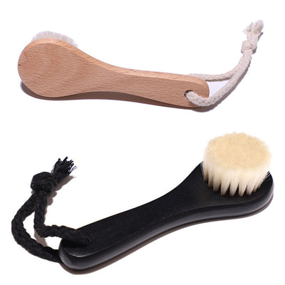 Baby hair comb round head beech wood baby bath brush children's bath brush