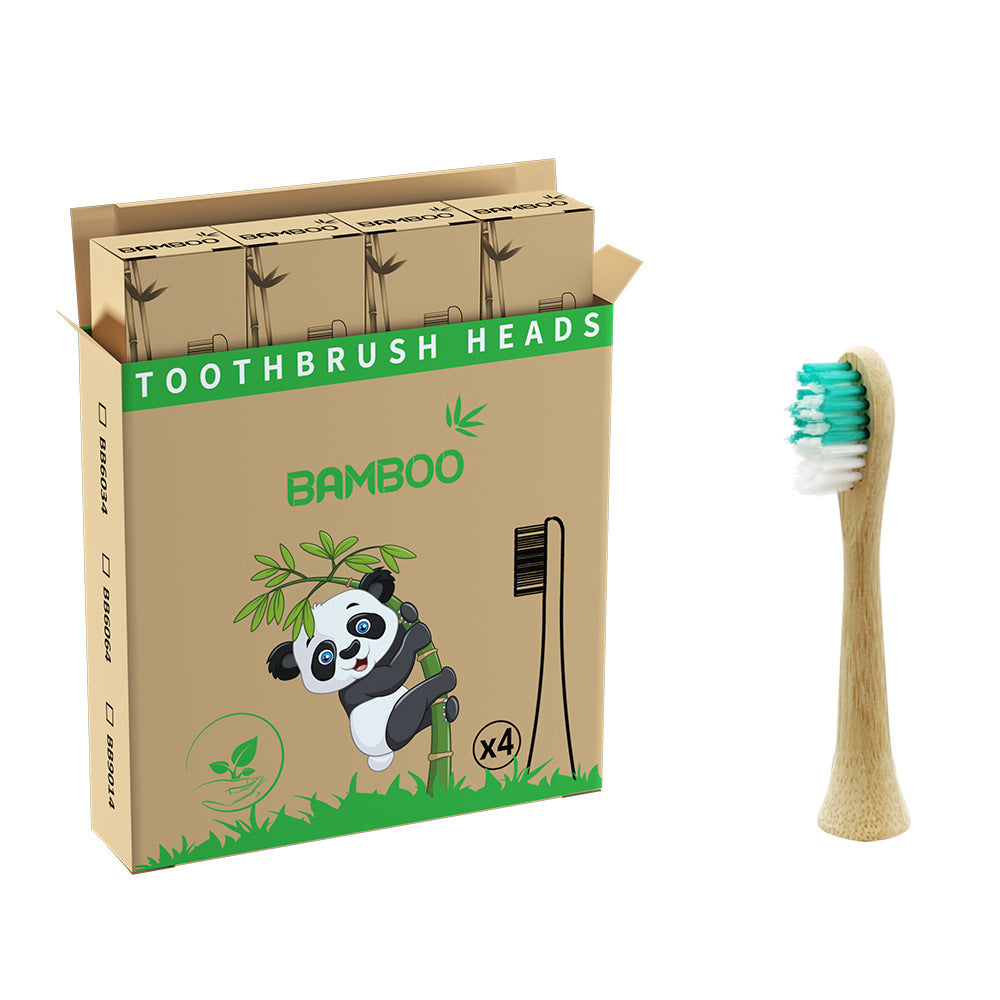 Suitable for Philips electric toothbrush natural bamboo biodegradable bamboo toothbrush head made of bamboo