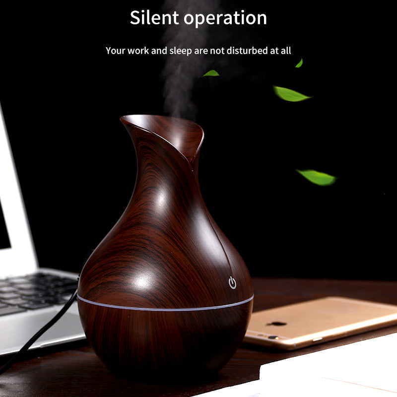 Wood Grain Aromatherapy Machine Household Bedroom Air Purification Mute Humidifier Aromatherapy Machine