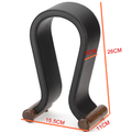 A-line Art Bluetooth Earphone Stand, Walnut Wood U-shaped Headphone Holder, Leather Headphone Rack, Display Stand, Hanging Rack, Decorative Ornament