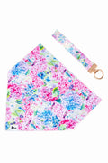 Hydrangea Haven Dog Bandana & Matching Keychain - XL