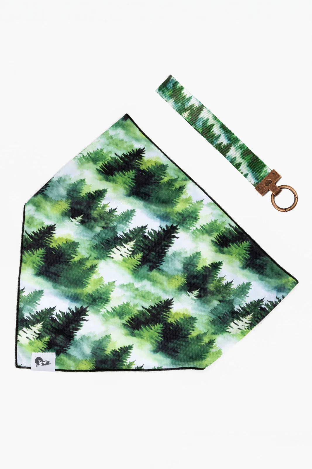 Evergreen Explorer Dog Bandana & Matching Keychain - XL