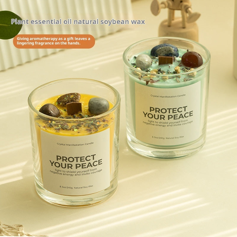 Home Fragrance Candle Soy Candle - Crystal White