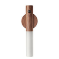 Wood Wireless USB LED Night Light Wall Lamp Rechargeable Sensor Motion Night Light - Ash