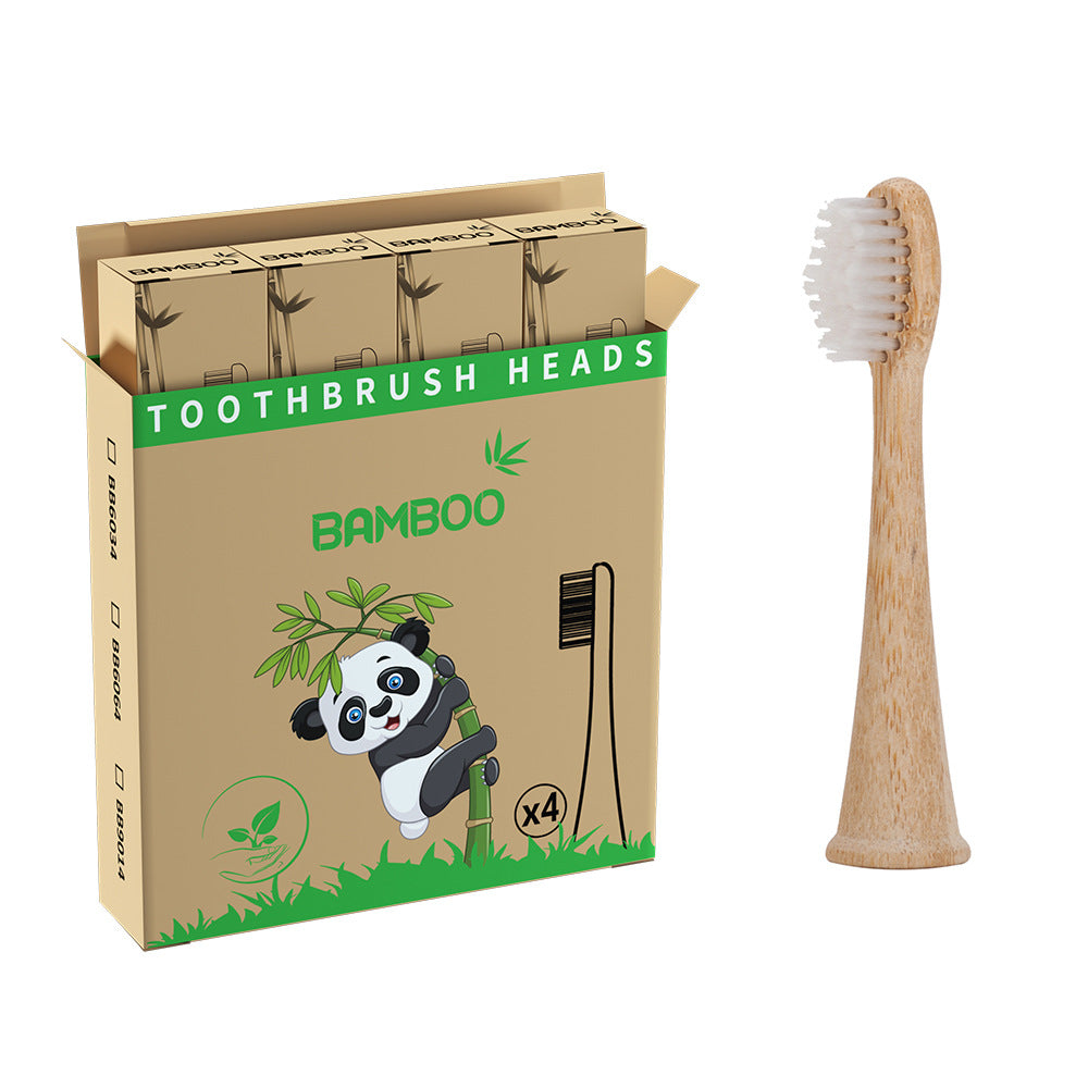 Suitable for Philips electric toothbrush natural bamboo biodegradable bamboo toothbrush head made of bamboo