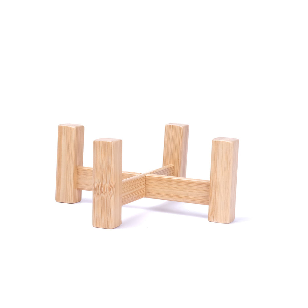 Bamboo Flower Stool Shelf Home Decoration Garden Plant Small Potted Flower Display Stand