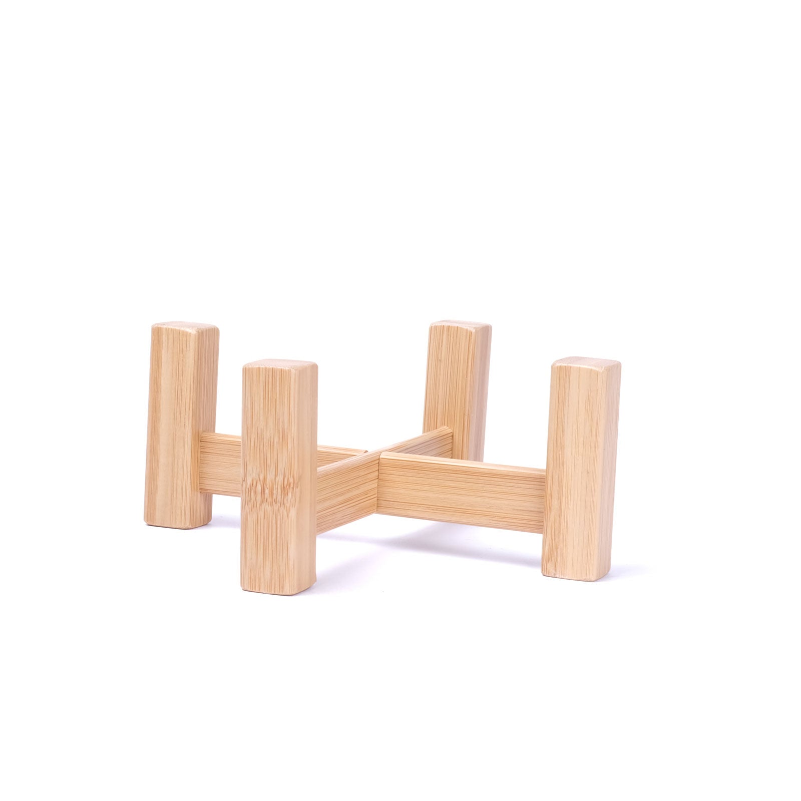 Bamboo Flower Stool Shelf Home Decoration Garden Plant Small Potted Flower Display Stand