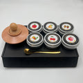 Solid wood wine barrel smoker bar whiskey seasoning tool smoked wine barrel set