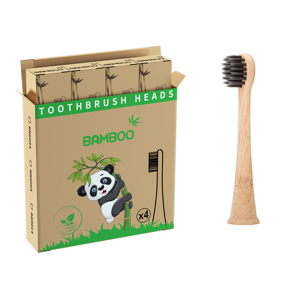 Suitable for Philips electric toothbrush natural bamboo biodegradable bamboo toothbrush head made of bamboo