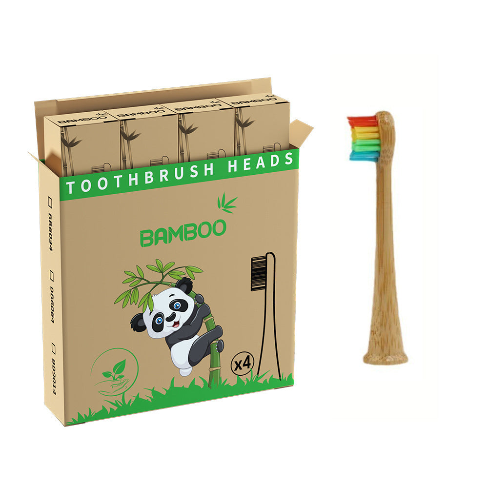 Suitable for Philips electric toothbrush natural bamboo biodegradable bamboo toothbrush head made of bamboo