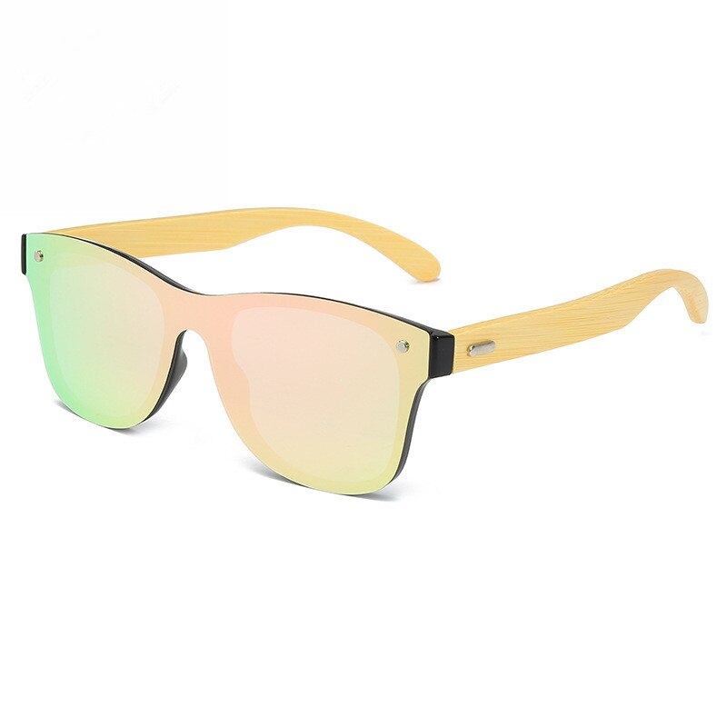 Natural Wooden Sunglasses Men Polarized Fashion Driver Goggles Original Wood Oculos de sol masculino - D