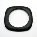 Thick Square Round Wood Bangles Fashion Women Vintage Designer Bracelet Jewelry Gift