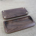 Black Walnut Solid Wood Glow Digital Electronic Tube Clock - Base