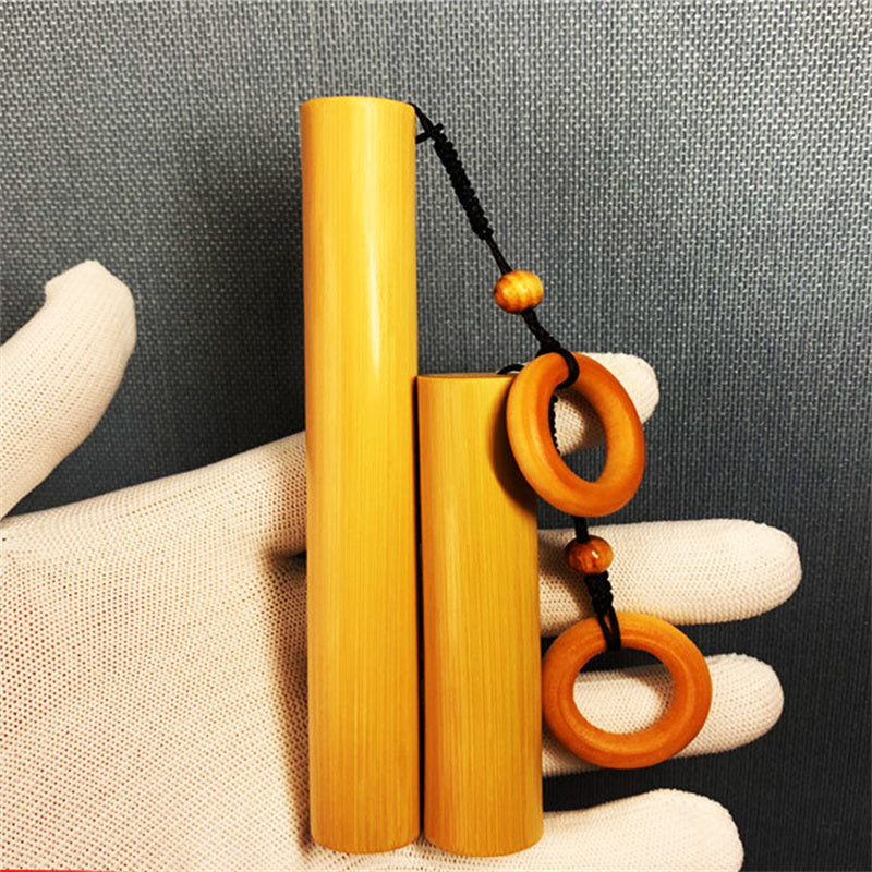 Solid Bamboo Handle Finished Bamboo Carving Accessories