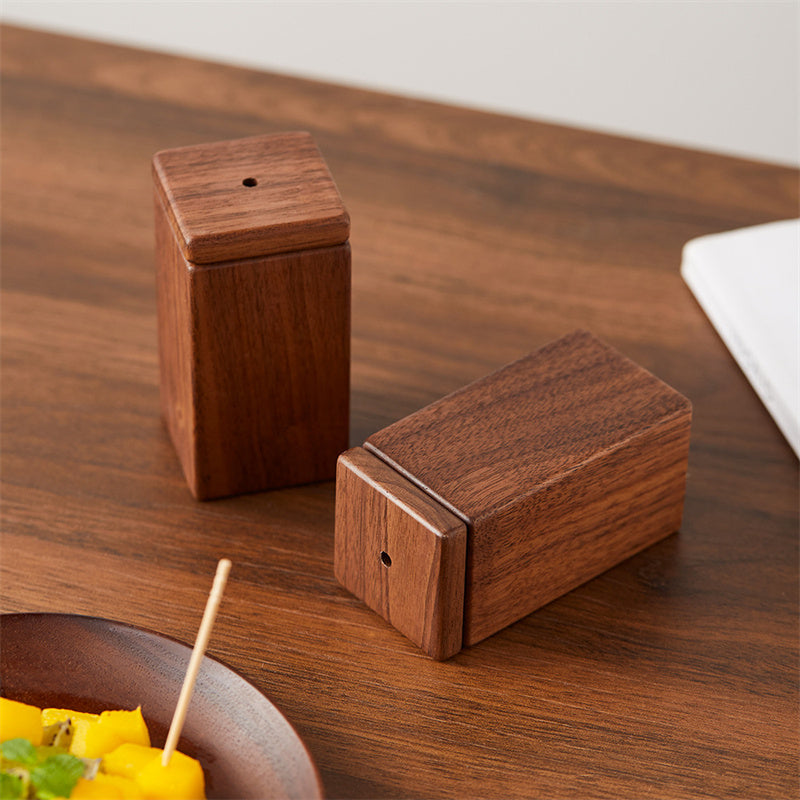 Black Walnut Toothpick Box Household Solid Wood Toothpick Cartridge