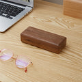 Black Walnut Solid Wood Glasses Storage Box - As picture