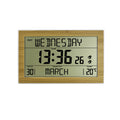 Imitation Wood Grain Large Screen Display Digital Electronic Alarm Clock Wall Clock