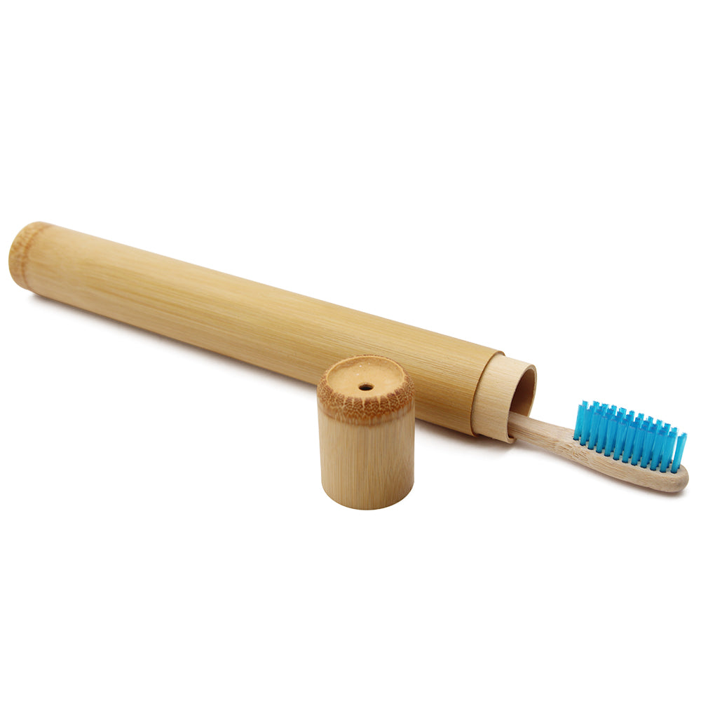 Genkent 1 PCS Bamboo Toothbrush Novelty Wooden Teeth Brush soft-bristle Bamboo Fibre Wooden Handle Bamboo Tube Charcoal Set