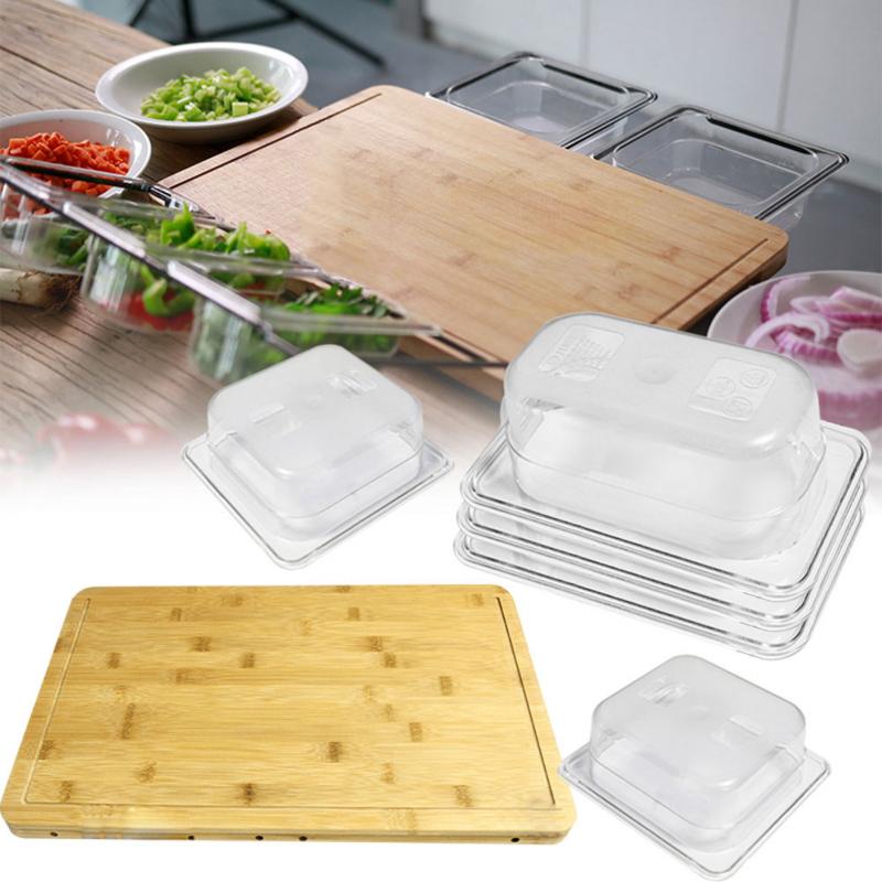 Detachable Durable Fruit Cutting Board Multifunction Food Home Hardware Smooth Bamboo Kitchen With Storage Box Vegetable