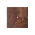 Walnut Coasters Solid Wood Tea Coasters Insulation Pads Wooden Puzzle Coasters Plate Mats Wooden Mats - 1 puzzle coaster