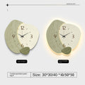 Cream Color Creative Living Room Wall Clock, Fashionable and Elegant Home Decor, No Drilling Required, Hanging Wall Clock